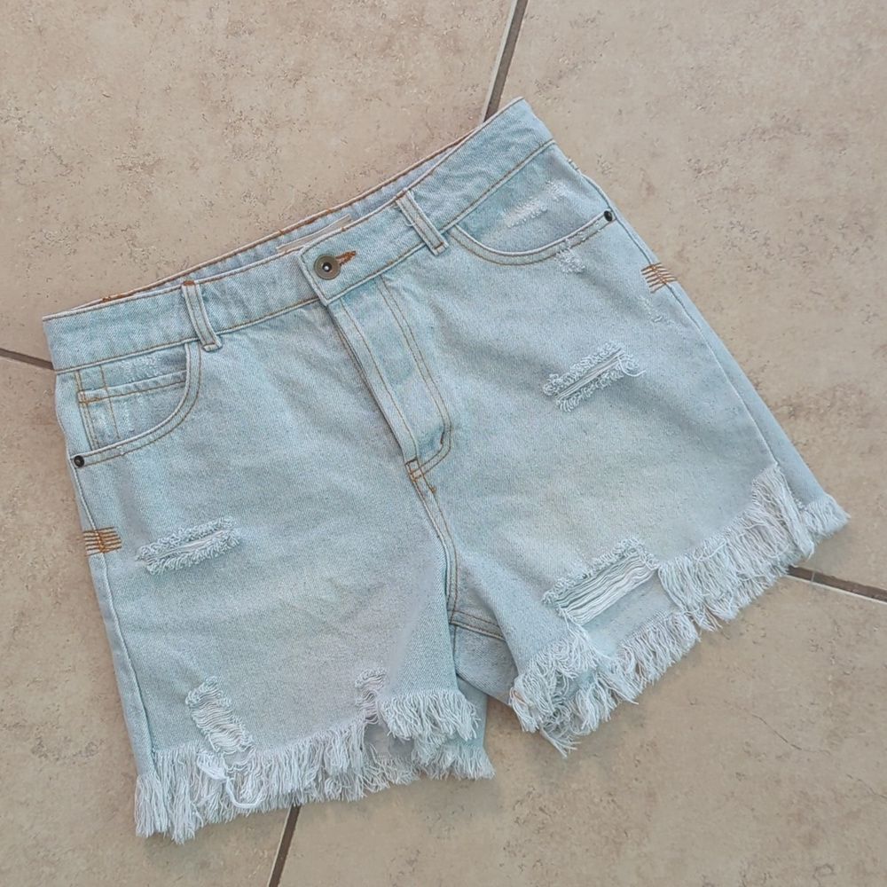 Chelsea and Violet Denim Cut Off Button Fly Jean Shorts - Size 27